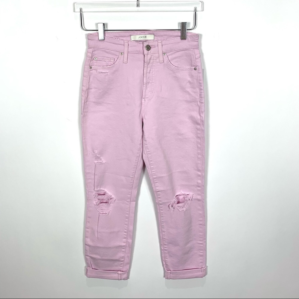 Joe’s Jeans Smith high rise straight crop jeans pink 25